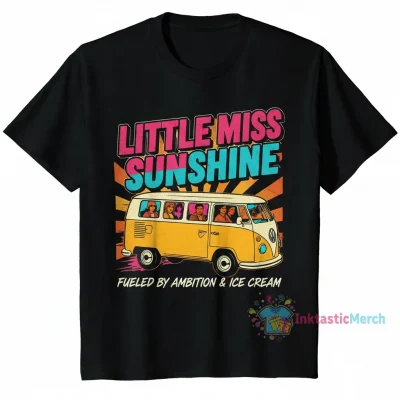 Little Miss Sunshine Vintage Graphic Tee - Black