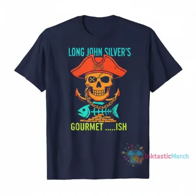 Long John Silver's Irony Men's Heavyweight T-Shirt - Ash, Size S