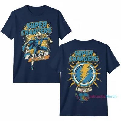 Los Angeles Chargers Super Chargers Alt Pack 2-Sided Tee