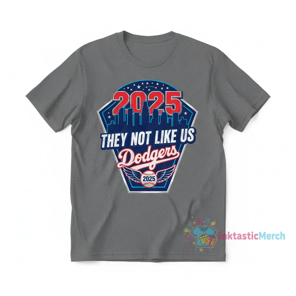 Los Angeles Dodgers 2025 World Series "They Not Like Us" Shirt 1 Los Angeles Dodgers 2025 World Series "They Not Like Us" Shirt