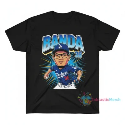 Los Angeles Dodgers Anthony Banda Caricature T-Shirt