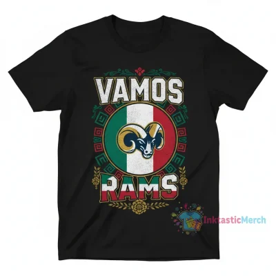 Los Angeles Rams Mexico Flag T-Shirt - Football Fan Apparel