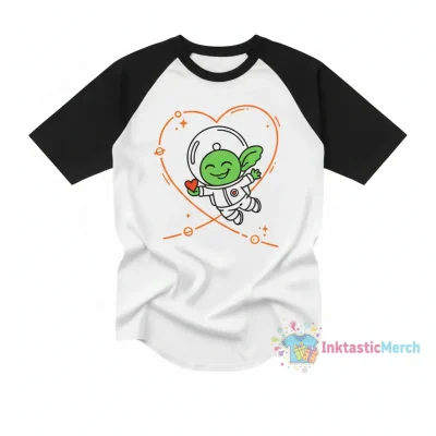 Kerbal Space Program KSP Baseball Tee - Men's S White/Black