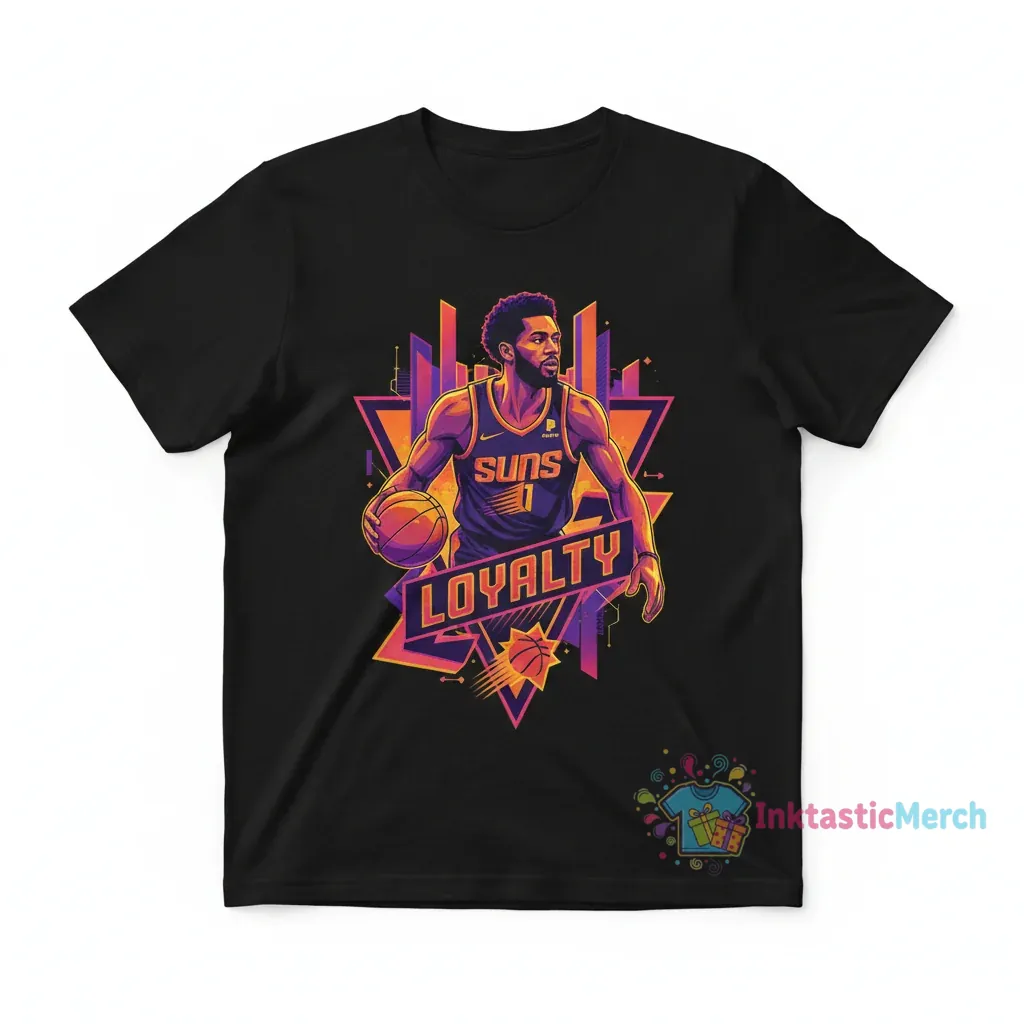 Phoenix Suns Devin Booker Loyalty Tee: Built to Last 1 Phoenix Suns Devin Booker Loyalty Tee: Built to Last
