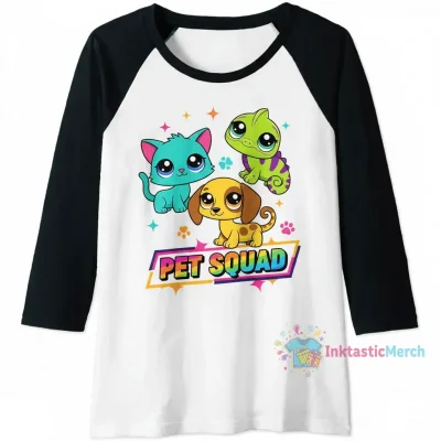 Littlest Pet Shop Baseball Tee - Men's S White/Black