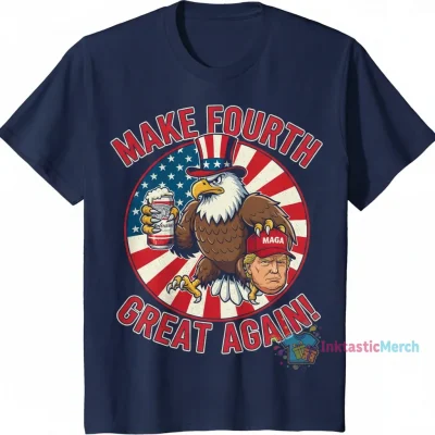 Trump Budweiser Beer Shirt: Make 4th of July Great Again