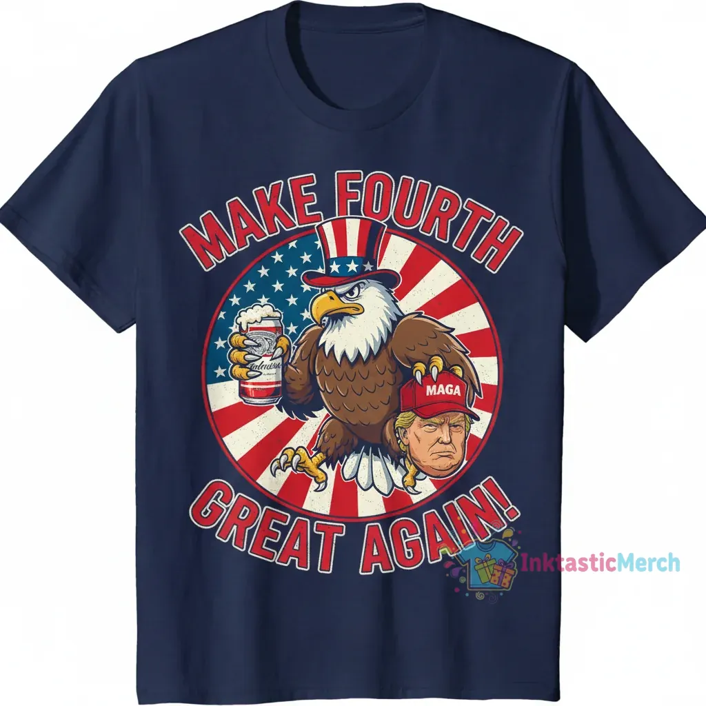 Trump Budweiser Beer Shirt: Make 4th of July Great Again 1 Trump Budweiser Beer Shirt: Make 4th of July Great Again
