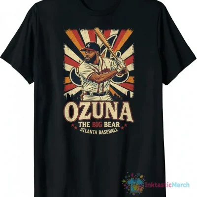 Marcell Ozuna Atlanta Braves Baseball Graphic Vintage T-Shirt