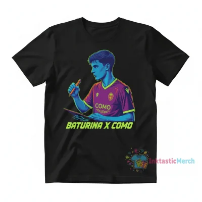 Martin Baturina Signed Calcio Como Football Jersey