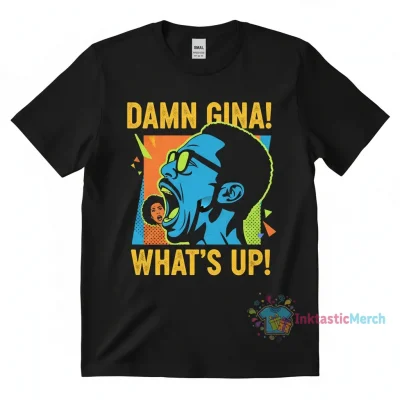 MARTIN LAWRENCE T-SHIRT, DAMN GINA TEE, MARTIN TV SHOW SHIRT, WHAT'S UP TEE Men's Heavyweight T-shirt