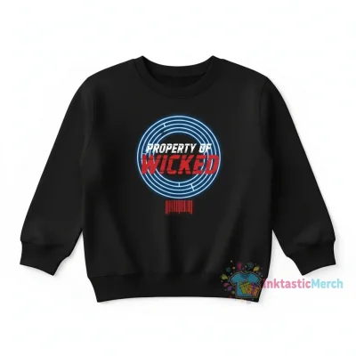 Kids' Black Maze Runner Property Of Wicked Crewneck Sweatshirt - Size 4T