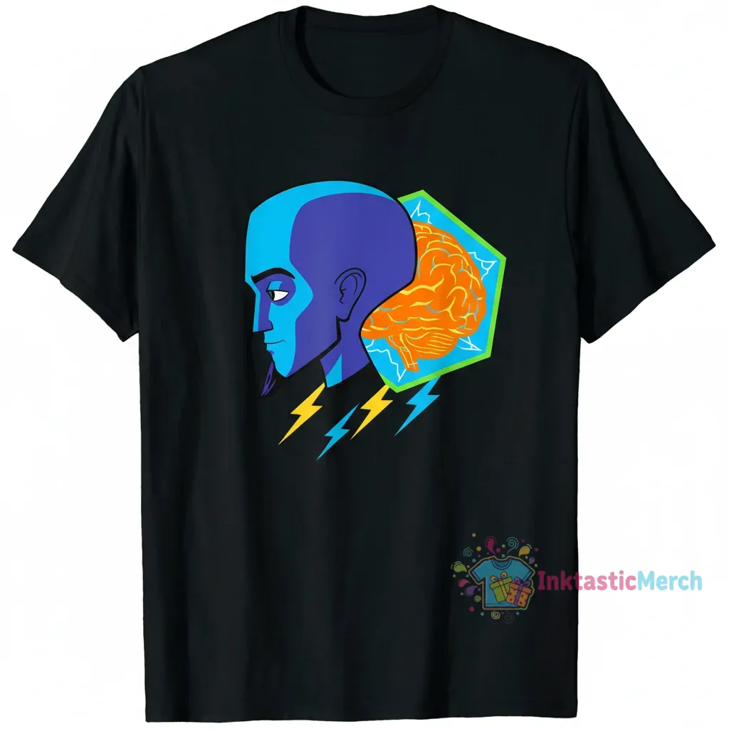Megamind Men's Heavyweight T-Shirt - Size S, Black | Premium Cotton Tee 1 Megamind Men's Heavyweight T-Shirt - Size S, Black | Premium Cotton Tee