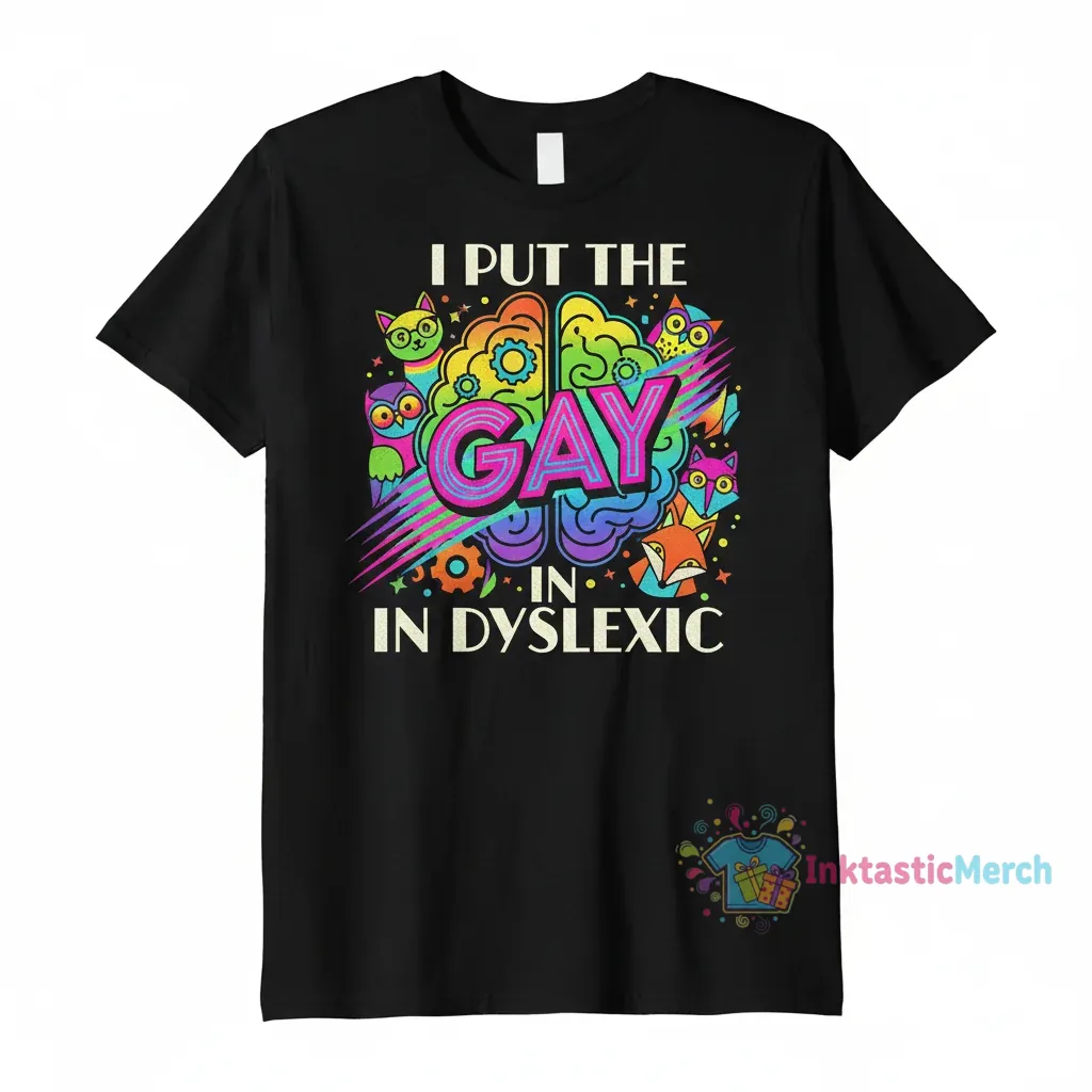 I Put The Gay In Dyslexic T-Shirt - Bold Statement Apparel 1 I Put The Gay In Dyslexic T-Shirt - Bold Statement Apparel