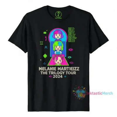 Melanie Martinez The Trilogy Tour 2024 T-Shirt - Men's Heavyweight Black, Size S