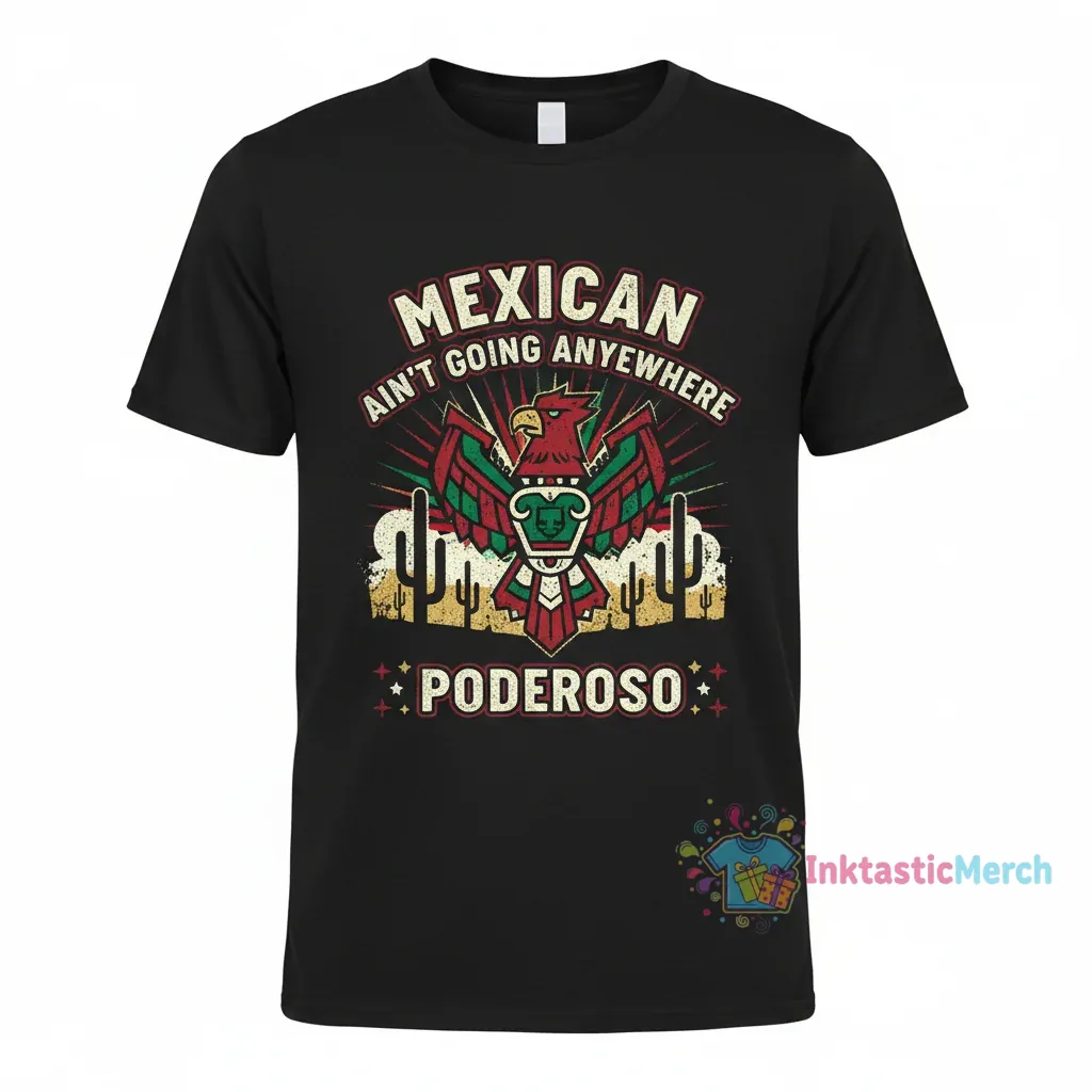 Mexican Ain't Going Anywhere. Powerful MAGA Tee. 1 Mexican Ain't Going Anywhere. Powerful MAGA Tee.