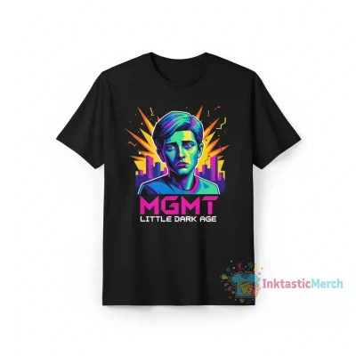 MGMT Little Dark Age Album T-Shirt - MGMT Shirt Men's Heavyweight T-shirt