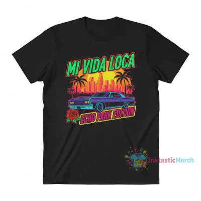 Mi Vida Loca Echo Park Edition Heavyweight T-Shirt - Men's Small Black