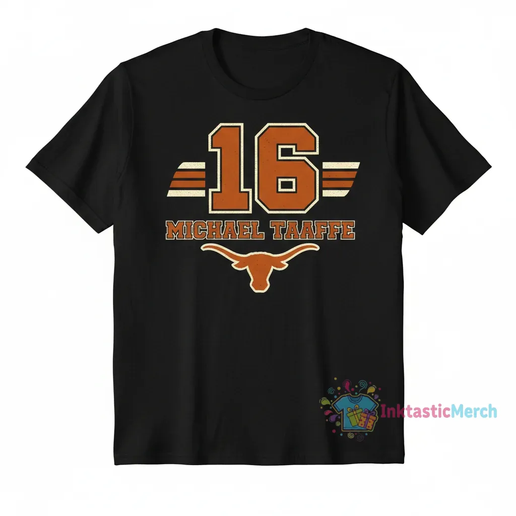 Michael Taaffe 16 Texas Longhorns Football Shirt 1 Michael Taaffe 16 Texas Longhorns Football Shirt