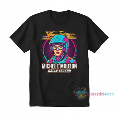 Michele Mouton Rally Driver Tee - Black