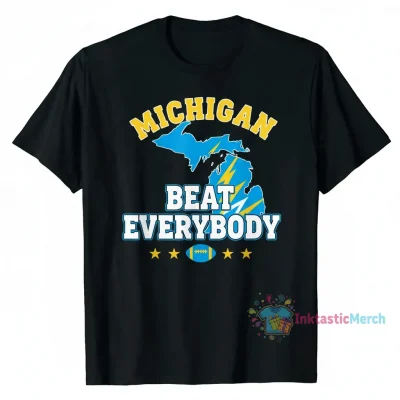 Michigan Football Shirt: Beat Everybody Fan Tee