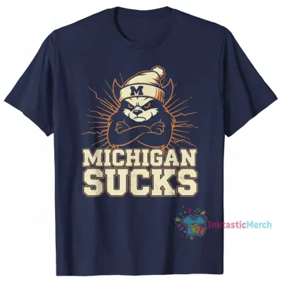 Michigan Sucks (Cream Text) - Michigan Sucks - T-Shirt Men's Heavyweight T-shirt