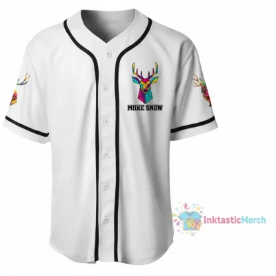 Miike-Snow Baseball Jerseys Men's XS White
