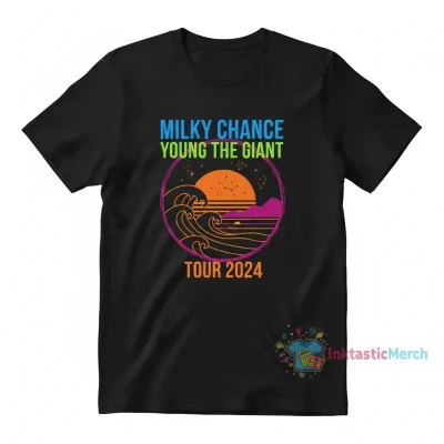 Home 11 Milky Chance Tour 2024 & Young the Giant Men's Heavyweight T-Shirt - Black, Size S
