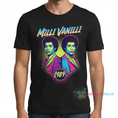 Milli Vanilli // Vintage Style Aesthetic Design - Milli Vanilli - T-Shirt