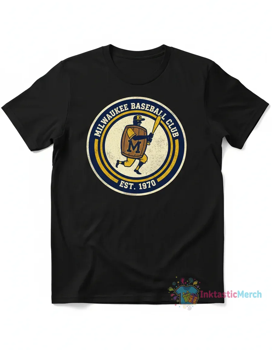 Milwaukee Brewers Barrelman Logo Shirt 1 Milwaukee Brewers Barrelman Logo Shirt