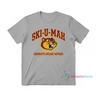 Minnesota Golden Gophers Arched Battle Cry Ski-U-Mah T-Shirt