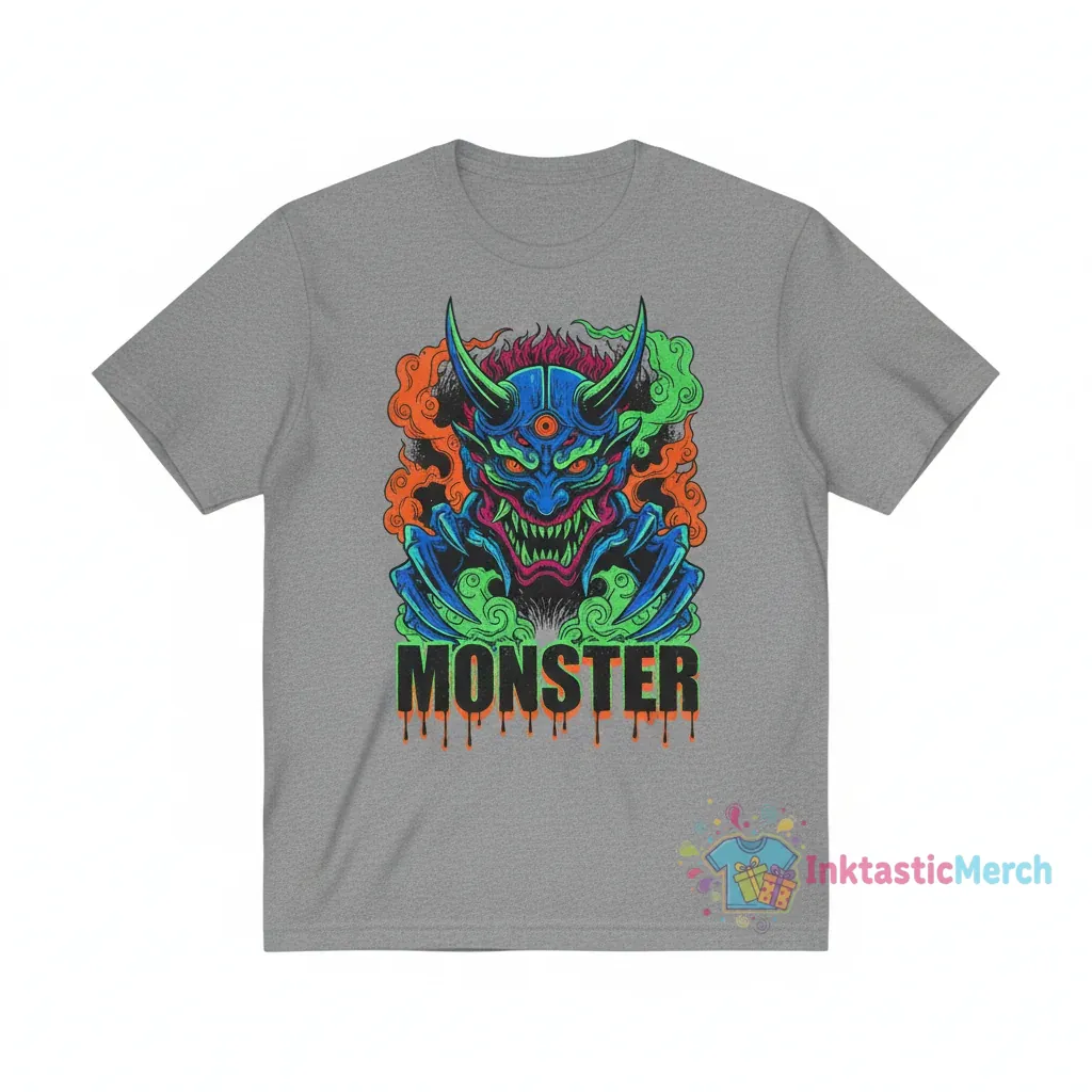Monster Anime & Manga - Monster Anime - T-Shirt Men's Heavyweight T-shirt M Sport grey 1 Monster Anime & Manga - Monster Anime - T-Shirt Men's Heavyweight T-shirt M Sport grey
