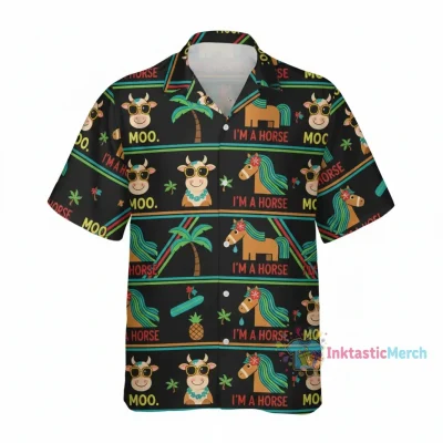 Moo. IM A Horse Hawaiians Brick Vertical S Black