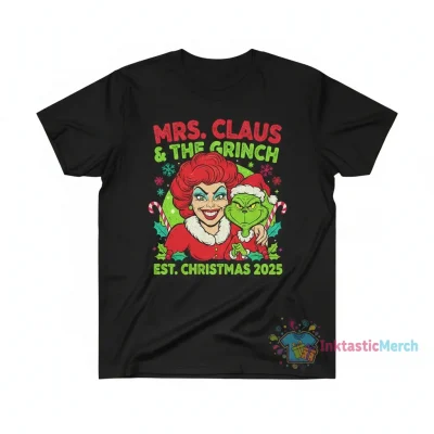Mrs. Claus Married to the Grinch Christmas 2025 Shirt