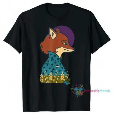 Fantastic Mr Fox Mrs. Fox T-Shirt - Men's Heavyweight Black (Size S)
