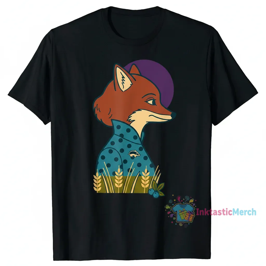 Fantastic Mr Fox Mrs. Fox T-Shirt - Men's Heavyweight Black (Size S) 1 Fantastic Mr Fox Mrs. Fox T-Shirt - Men's Heavyweight Black (Size S)