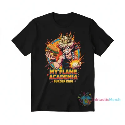 My Flame Academia Bakugo Burger King Tee