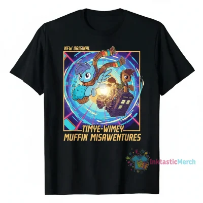 My Little Pony MLP Derpy & The Doctor Tee - Black