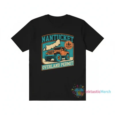 Nantucket Overland Permit Youth Heavyweight T-Shirt - Black, Size XL
