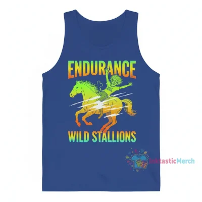 Napoleon Dynamite Running Horses Endurance Classic Tank Top - True Royal, Men's XS
