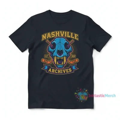 Nashville Predators Archives T-Shirt | Officially Licensed NHL Apparel