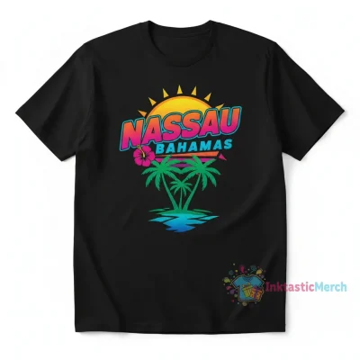 Nassau Bahamas Men's Heavyweight T-Shirt - S Black