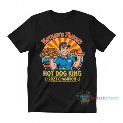 Joey Chestnut 2023 Nathan's Famous Hot Dog Eating Contest Official Shirt