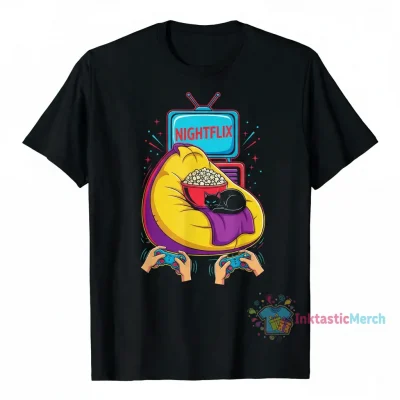 Netflix-And-Chill-(22) T-Shirts Men's Heavyweight T-shirt