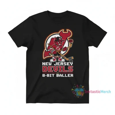 New Jersey Devils 8-Bit Retro Baller Tee