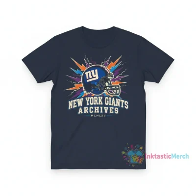 New York Giants Archives T-Shirt - Classic Fan Apparel