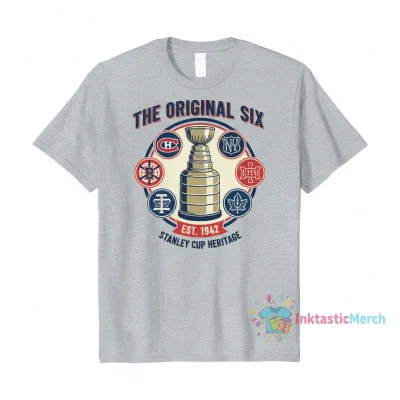 NHL Original Six Stanley Cup Heritage T-Shirt - Vintage Hockey Apparel