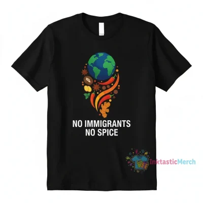 No Immigrants No Spice T-Shirt - Cultural Appreciation Tee