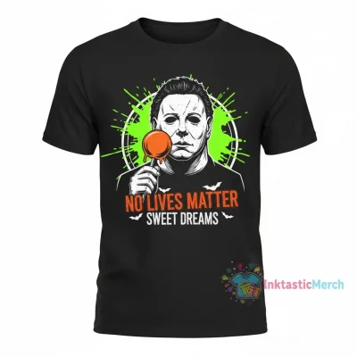 Michael Myers 'No Lives Matter' Halloween Horror Tee - Black