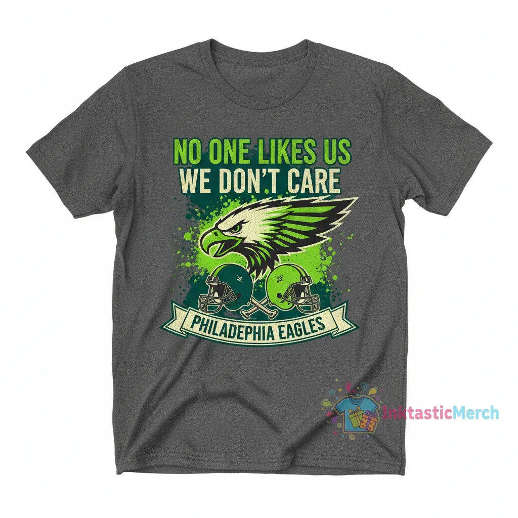 Philadelphia Eagles No One Likes Us We Don't Care T-Shirt 1 Philadelphia Eagles No One Likes Us We Don't Care T-Shirt