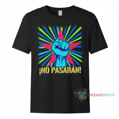 No Pasaran Fist Star T-Shirts Men's Heavyweight T-shirt